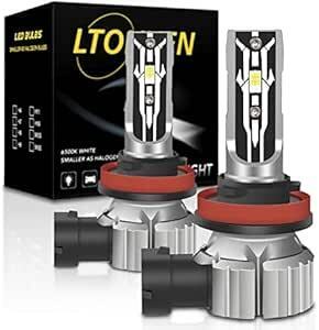 LTONXEN H11 LED ヘッドライト/フォグランプ H8 H9 H11 H16 兼用 LEDバルブ 爆光 ホワイト 600
