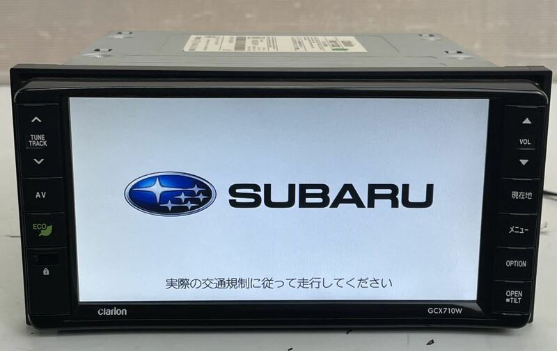 クラリオン/スバル純正メモリーナビゲーション GCX710W DVD USB Bluetoothオーディオ 2010年(L18)