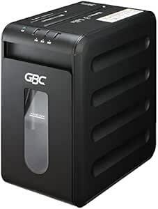GBC シュレッダー 静音 家庭用 オフィス用 極小細断 マイクロクロスカット 最大細断枚数5枚 連続使用5分 CD/DVD/プラ
