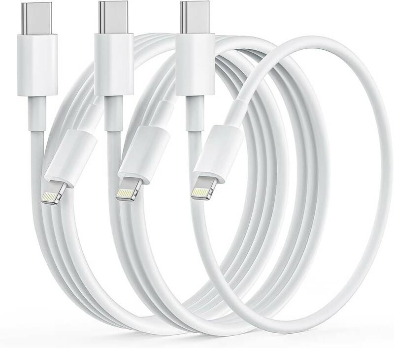 iPhone 充電ケーブル タイプc 純正 USB-C to Lightningケーブル【0.2m/1m/2m/3本,MFi認証】