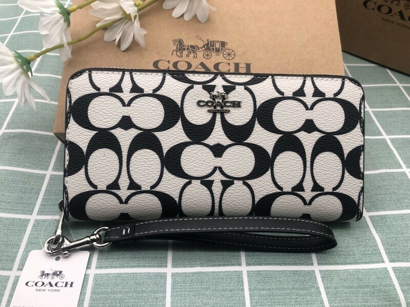 コーチ COACH 財布 長財布 プレゼント 贈り物 ストラップ付き ブランド レザー メンズ レディース ギフト ロゴ 新品 シグネチャー A339