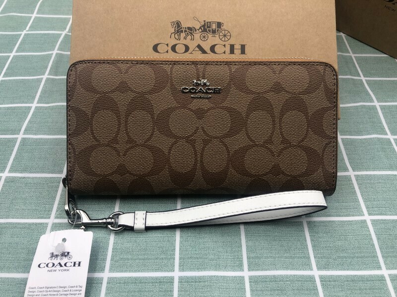 COACH コーチ 財布 長財布 プレゼント アラウンド ブランド 小銭入れあり ギフト 新品 未使用 ロゴ シグネチャー レザー ウォレット A336