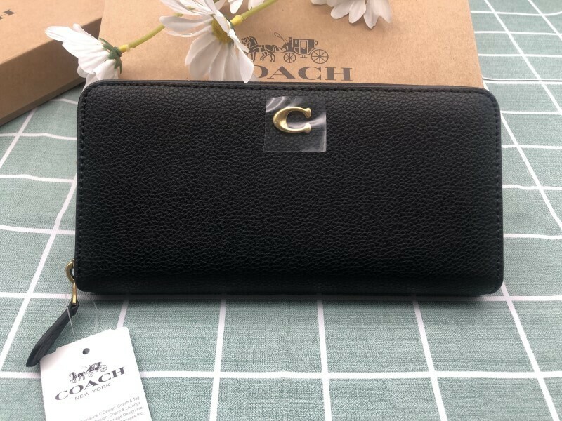 コーチ COACH 財布 長財布 メンズ プレゼント 贈り物 ブランド ギフト ブラック　ロゴ シグネチャー ウォレット レザー 新品未使用 C082