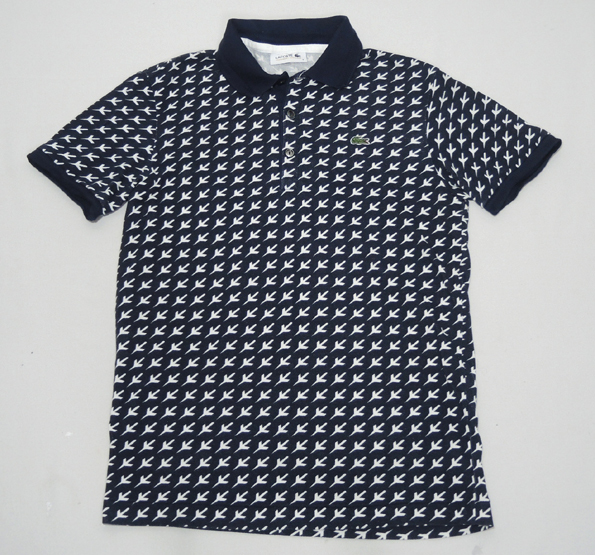 LACOSTE（ラコステ）／半袖ポロシャツ/シャトルプリント総柄 PH422E/size3 ／管QCLV