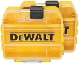 デウォルト(DEWALT) バルクタフケース (小) 2個 オーガナイザー 工具箱 収納ケース ツールボックス 透明蓋 脱着トレー