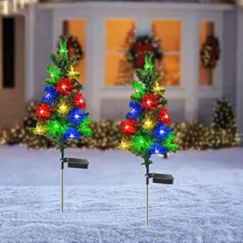 RunElves ガーデンライト クリスマス イルミネーションライト 屋外 防水 ソーラー 埋め込み 明るい 自動点灯 消灯 省エ