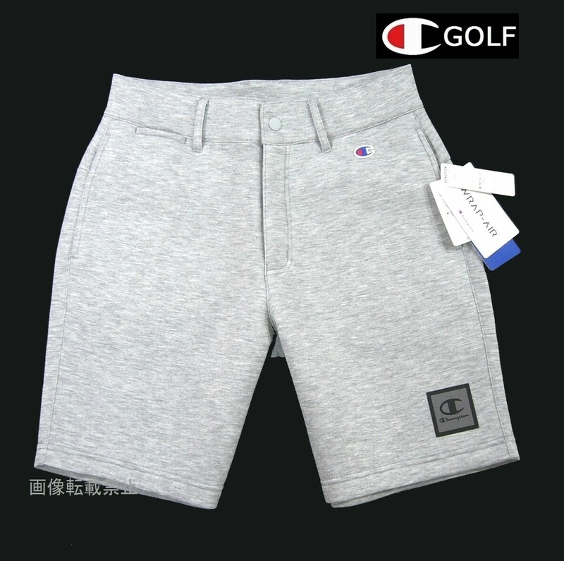 新品 春夏 ★ チャンピオン ゴルフ Wrap-Air　撥水 軽量　ハーフパンツ　L　オックスグレー　通気性 ストレッチ Champion GOLF