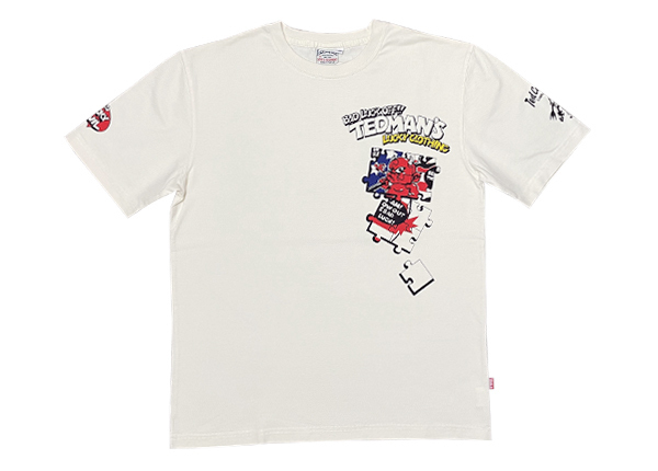 TEDMAN　半袖Tシャツ　OFF-WHITE　40サイズ　試作品　ちょっと難あり　TDSS-541