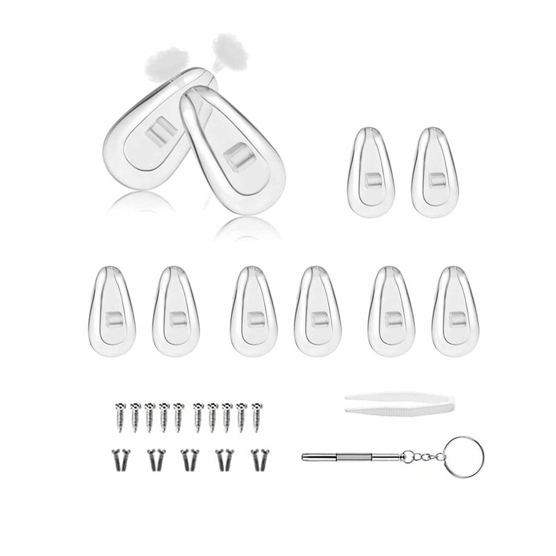 エアクッション 5ペア パッド跡軽減 鼻あて メガネずれ落ち防止 メガネ用 ノーズパッド 眼鏡鼻パッド 柔らかい 鼻パッド シリコ