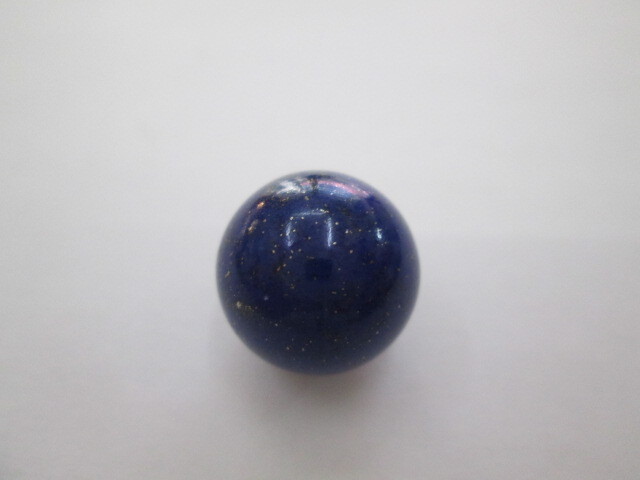 お得！税込価格！天然 ラピスラズリ 大珠 片穴ルース 14.8mm 24.486ct 宅急便送料 110円　　 　