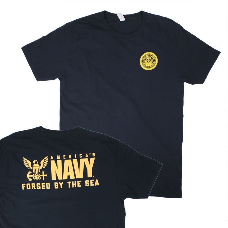 U.S.NAVY Tシャツ バックプリント 古着　ミリタリー系　 【メール便可】 [9019364]