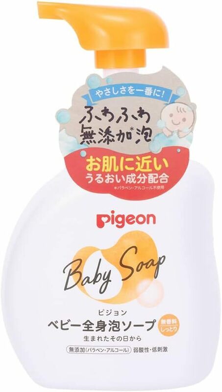 ピジョン Pigeon ベビー全身泡ソープ しっとり 500ml