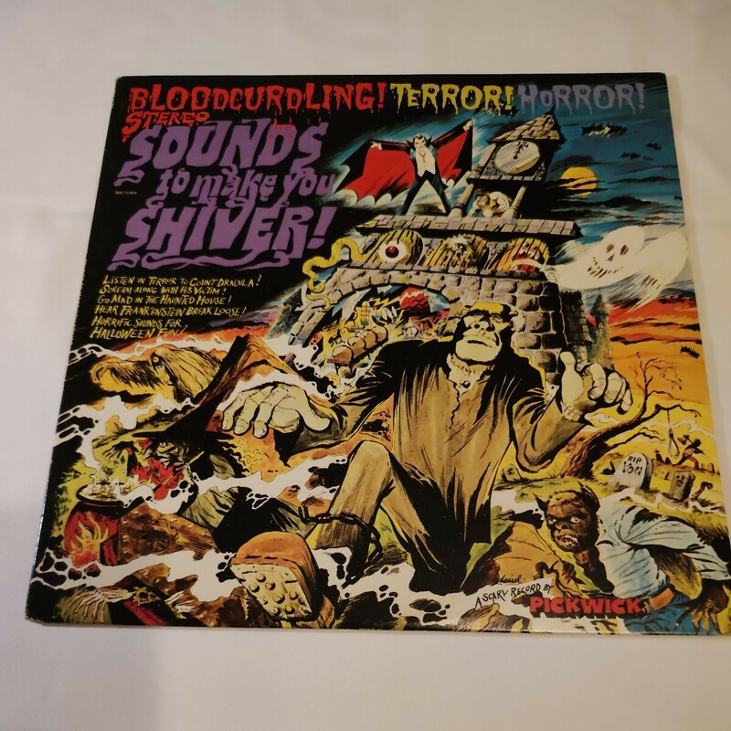 中古レコード　Sounds To Make You Shiver Halloween Record LP PICKWICK International SPC-5101. モンスター　US盤