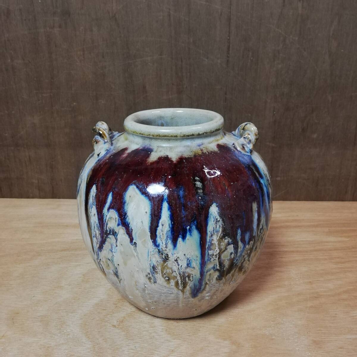 信楽焼 耳付花入 花器 壺 フラワーベース 花瓶 花道具 