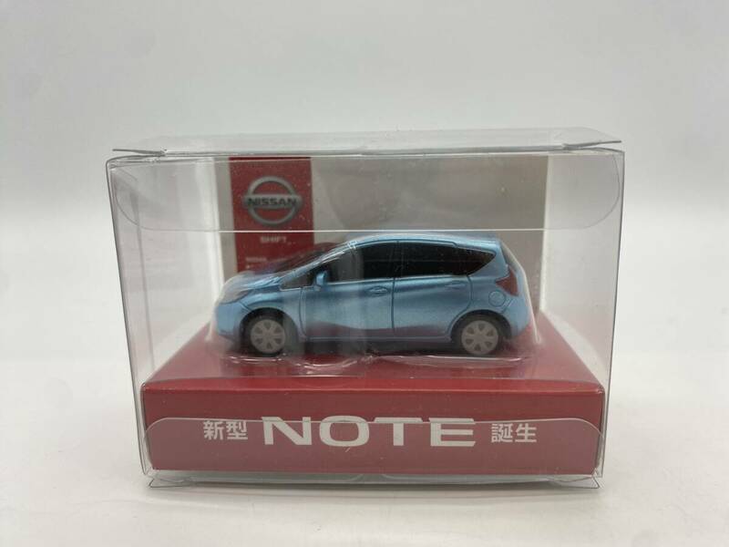 #9462　非売品 日産 新型 NOTE ミニカー プルバックカー 開封済み パッケージ小傷あり