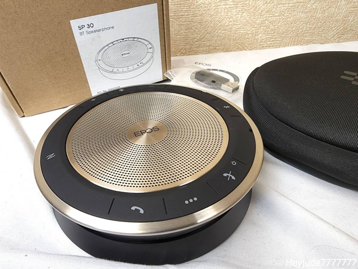 【新品/未使用品】EPOS SP 30 ワイアレス スピーカーフォン Bluetooth USB-C接続 Teams Zoom Web会議 リモートワーク ノイズキャンセリング