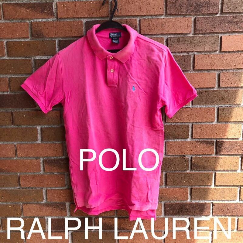ポロ ラルフローレン POLO RALPH LAUREN ポロシャツ　ピンク　ボーイズサイズ　XL(メンズS相当)