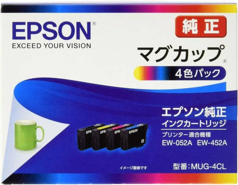 エプソン 純正 インクカートリッジ マグカップ MUG-4CL 4色パック