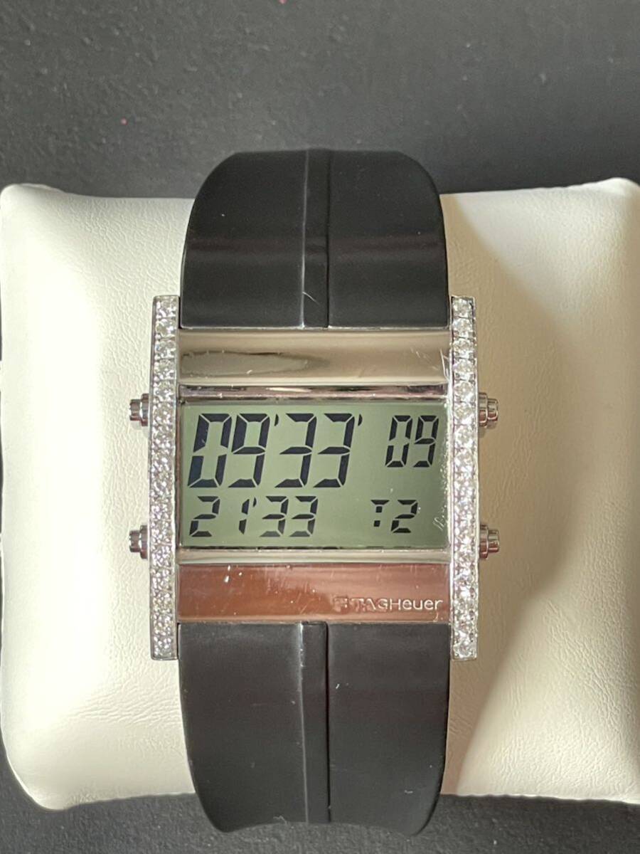 【個人出品】タグ　ホイヤー　マイクロタイマー　天然ダイヤセットアップ　希少品