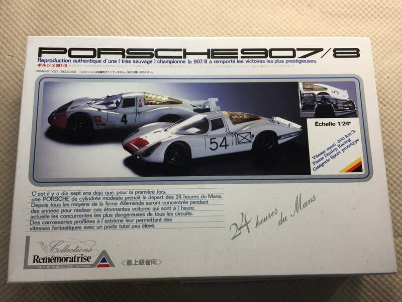  ■未組立て　1/24　ポルシェ 907/8 ユニオンモデル　PORSCHE 907/8　ユニオン■