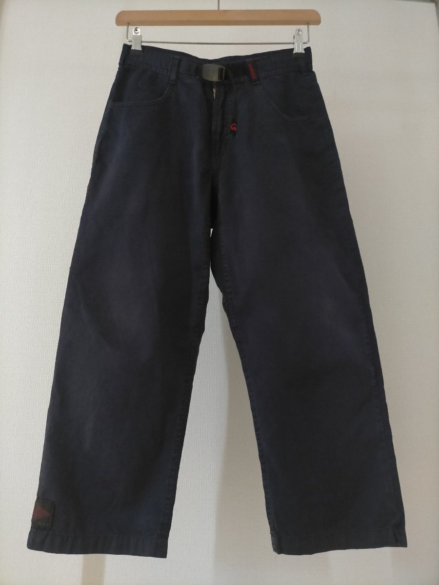 希少 90s USA製 ビンテージ GRAMICCI グラミチ クロップド 七分丈 クライミングパンツ size-S ★オールドアウトドア古着