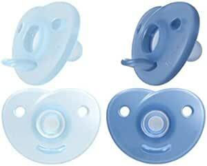 Philips AVENT フィリップス Shape Pacifier おしゃぶり ハート ０～3ヶ月 2個セット (ブルー＋ライ