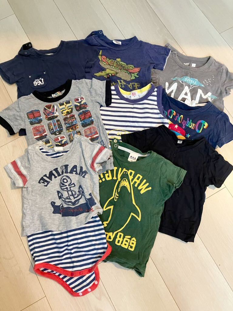 Tシャツ 半袖Tシャツ 男の子 80センチ　まとめて　9枚　ベビー服