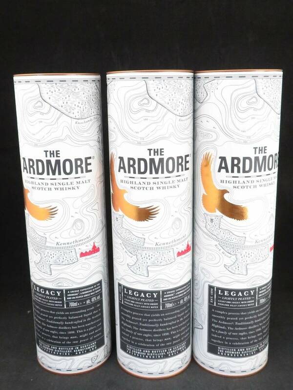 1円～　未開栓　THE ARDMORE アードモア レガシー ウイスキー 700ml　3本セット