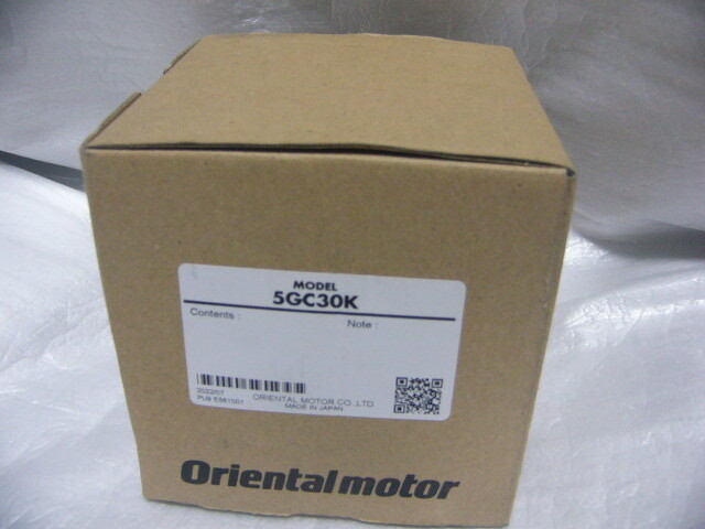 ★新品★ Oriental/オリエンタル 5GC30K ギヤヘッド