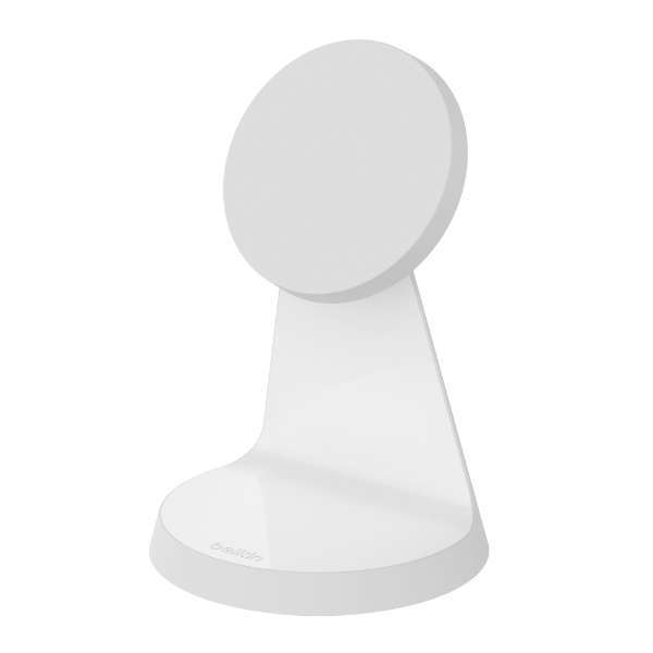 ◆新品保証付 Belkin ベルキン MagSafe対応 磁気ワイヤレス充電スタンド(電源アダプタ付) WIB003dqWH [for iPhone/縦置き 横置き/ホワイト]
