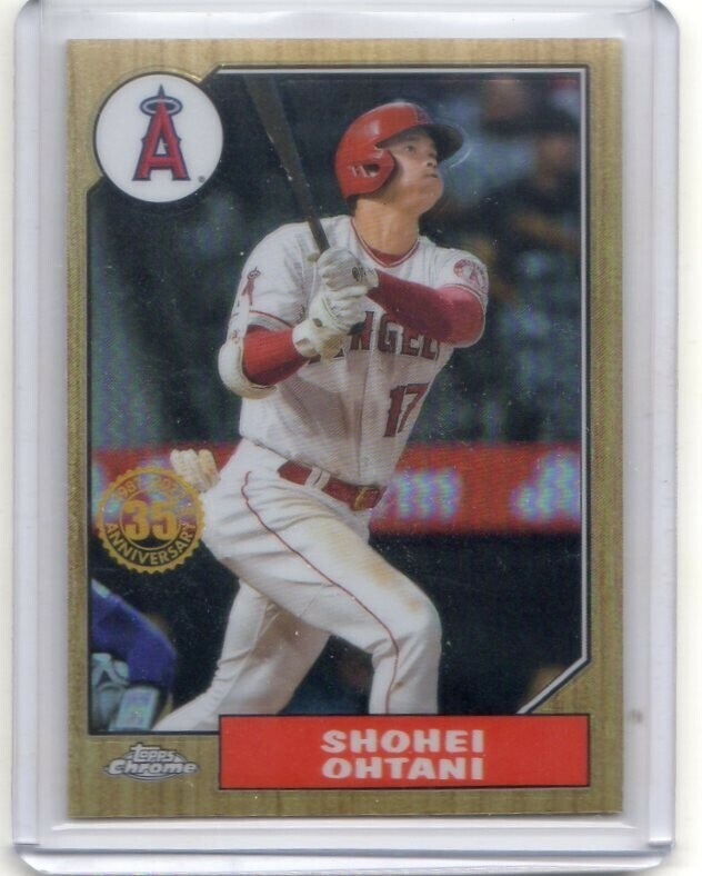 ●大谷翔平　カード　Vol.530　2022TOPPS CHROME 1987TOPPS 35TH ANNIVERSARY #87BC-2　ロサンゼルス・エンゼルス