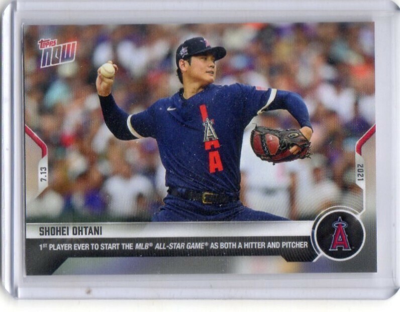 ●大谷翔平　カード　Vol.316　2021TOPPS NOW #508　限定　2021年7月13日　MLB史上初オールスター二刀流先発出場　ロサンゼルスエンゼルス