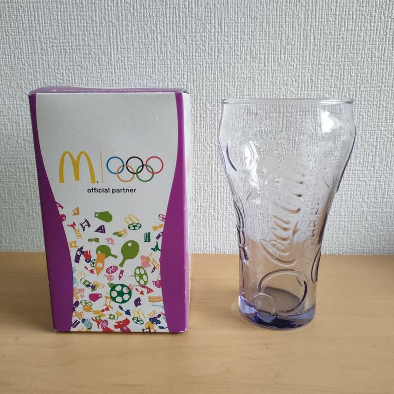 2012 オリンピック マクドナルド コカ・コーラ グラス 非売品 ソーダライムガラス コカコーラ 380ml 日本製 コップ ガラス