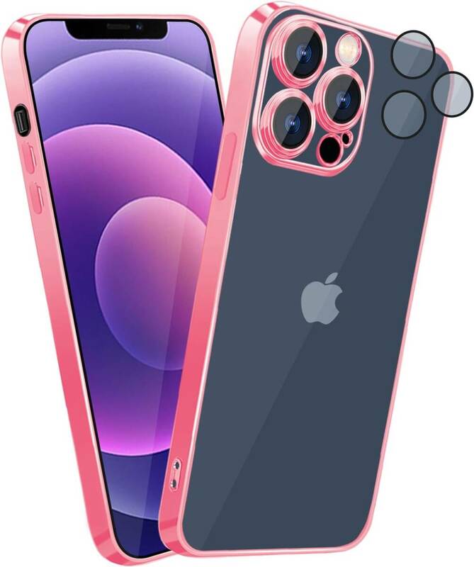 iPhone12ProMax ケース クリア 透明 イフォン12ProMax カバー 耐衝撃 全面保護 TPU バンパー いpほね