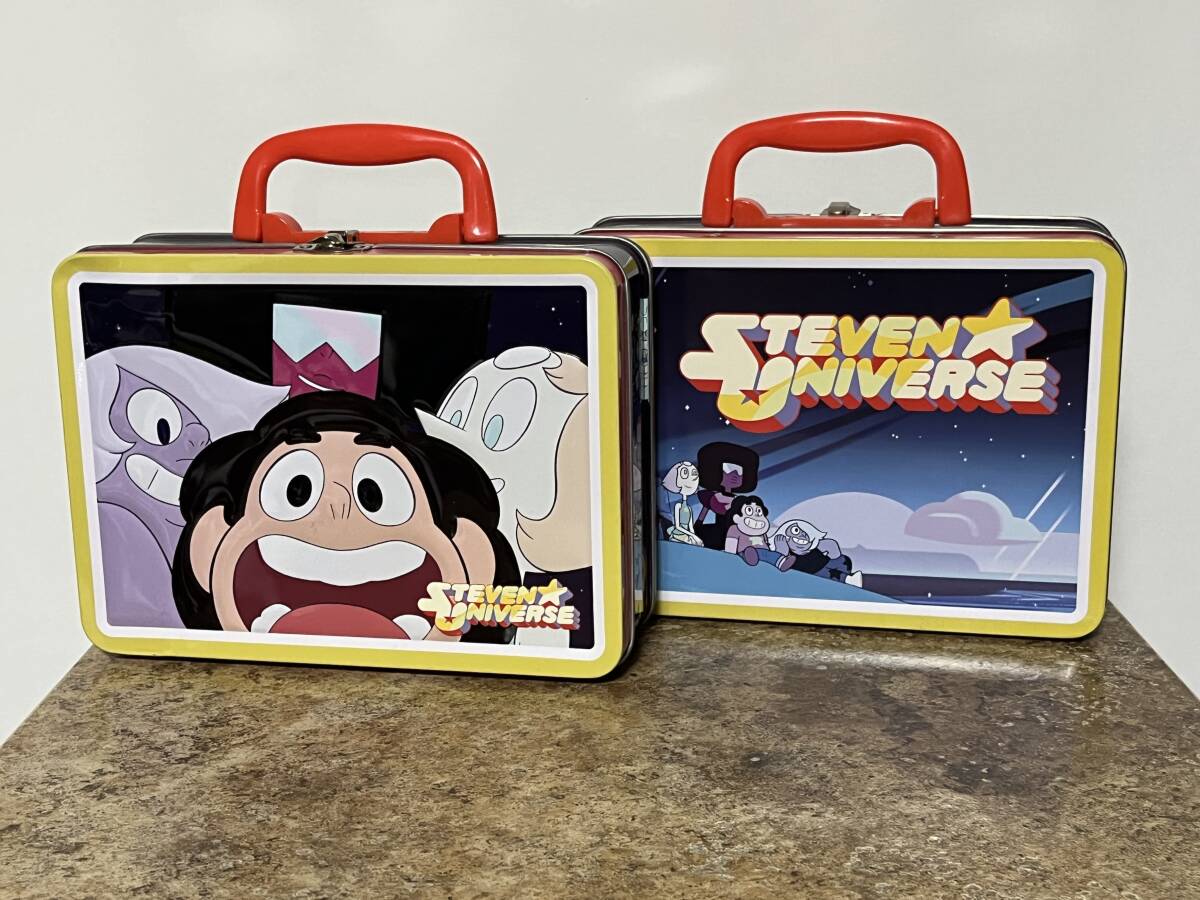 未使用★STEVEN UNIVERSE/スティーヴンユニバース カートゥーン ブリキ ランチボックス 2個セット