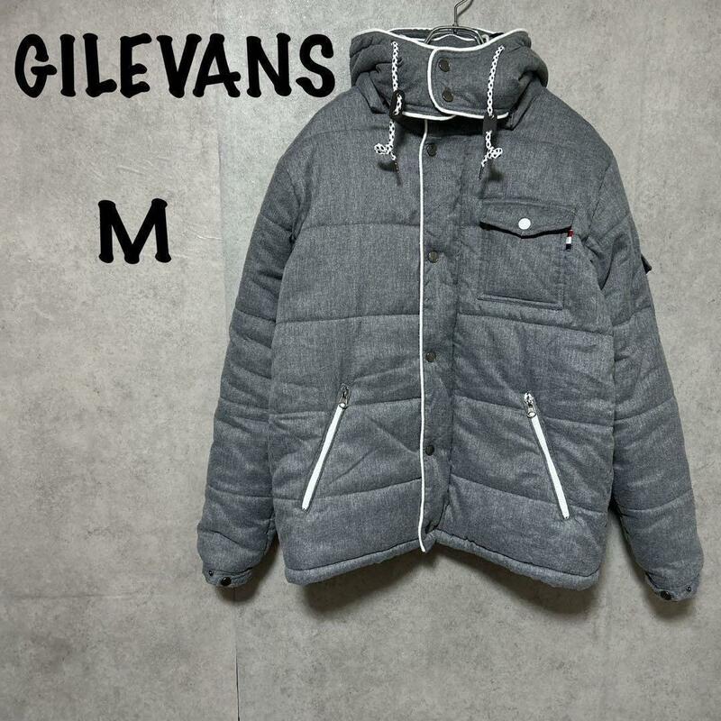 【GILEVANS】ジルエバンス（M）中綿ジャケット＊フード取り外し可＊グレー