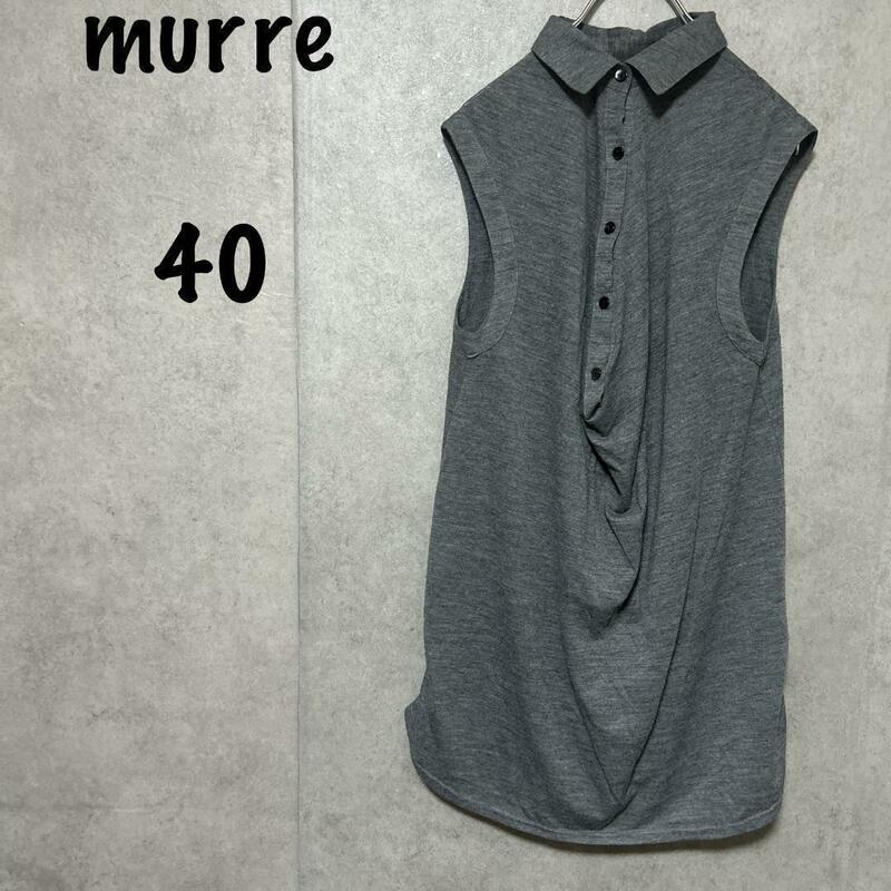 【murre】（40）ノースリーブワンピース＊カットソー＊膝丈＊カジュアル