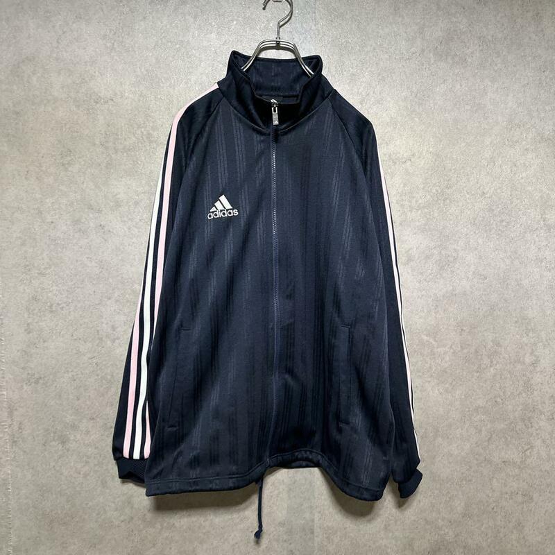 adidas/アディダス（M）トラックジャケット＊バックロゴ＊胸ロゴ＊ジャージ