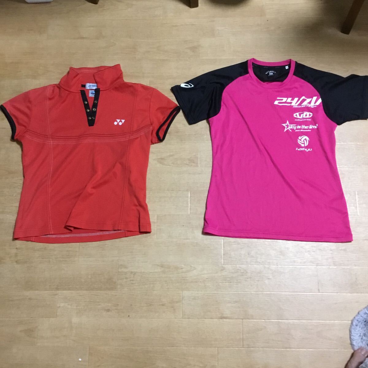 ヨネックス　アシックス　L Mサイズ　半袖 スポーツウェア　2枚セット　女性用