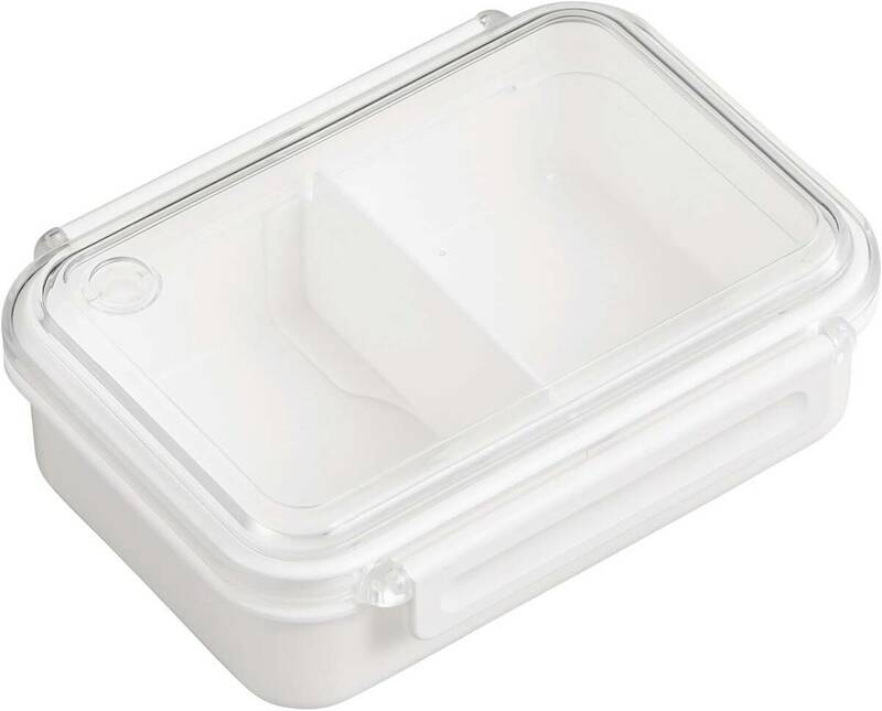 OSK(オーエスケー) まるごと冷凍弁当 ホワイト 500ml 日本製 仕切り付 食洗機 電子レンジ対応 シンプル おしゃれ 保存