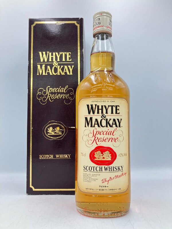 【同梱不可】WHITE＆MACKAY ホワイト&マッカイ スペシャルリザーブ 箱有 750ml 43% 未開栓 古酒 Z063788