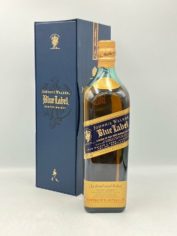 【同梱不可】Johnnie Walker ジョニーウォーカー ブルーラベル 箱有 750ml 43% 未開栓 古酒 Z063753