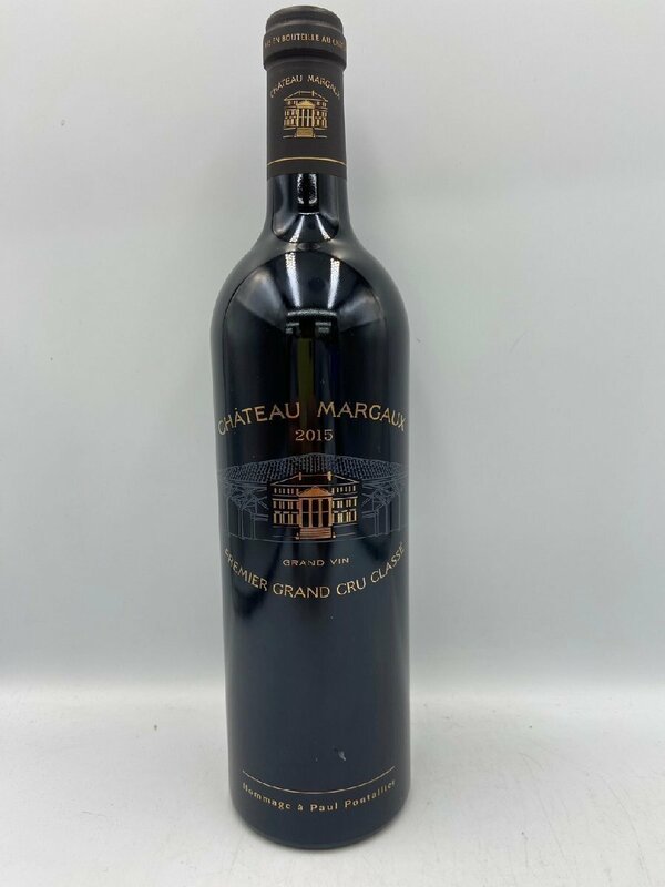 【同梱不可】 CHATEAU MARGAUX シャトー・マルゴー・プルミエ・グランクリュ・クラッセ2015 750ml 14% 1354未開栓 古酒 Z061759