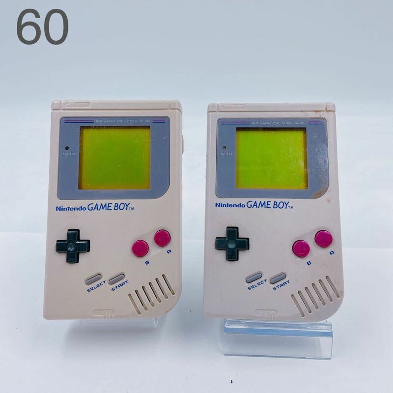 6Ｅ118 Nintendo 任天堂 ニンテンドー GAME BOY ゲームボーイ 本体 2個セット DMG-01 通電確認済