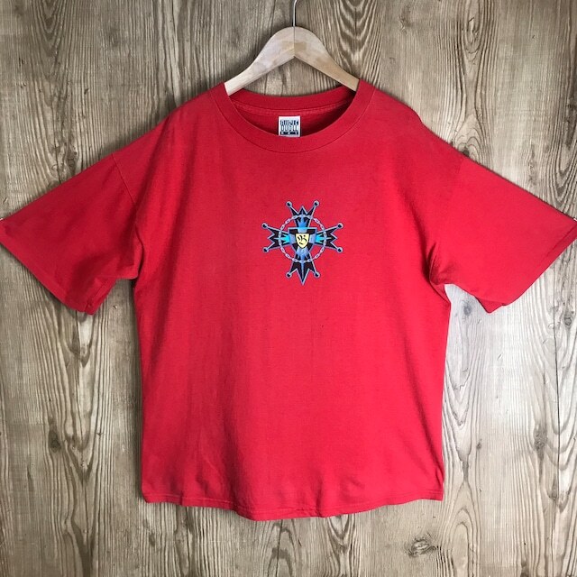 USA製 90s BUGLE BOY 両面プリント 半袖 Tシャツ サイズ メンズ L 90年代 ビューグル ボーイ オールド サーフ スケート 古着 s24071457
