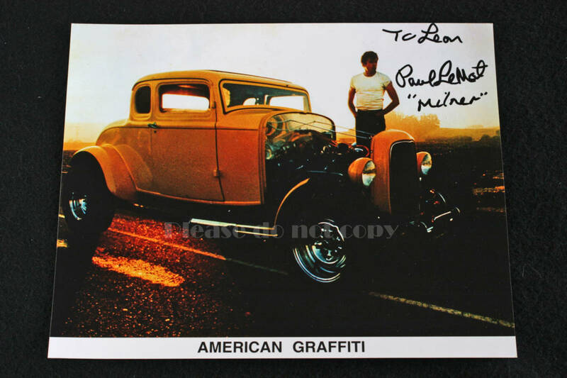 1973年 映画　『American Graffitiアメリカン・グラフィティ』 Paul Le Mat ポール・ル・マット 直筆サイン フォト