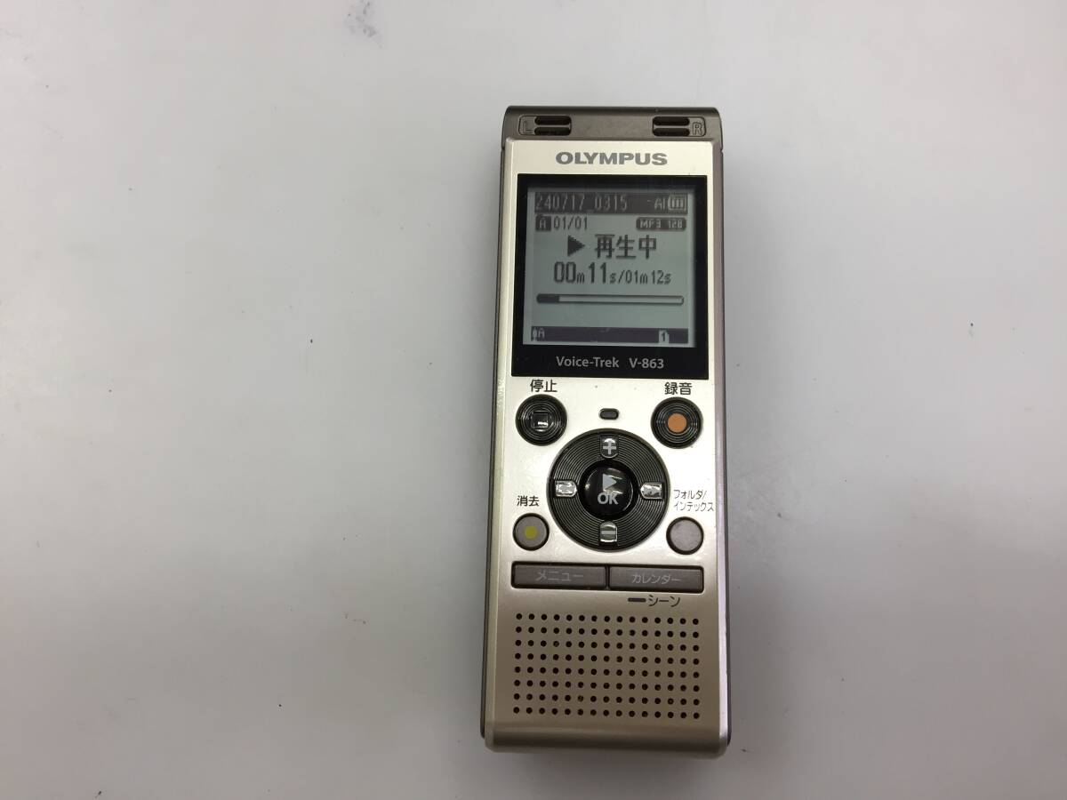 OLYMPUS V-863 ICレコーダー デジタルボイスレコーダー 本体のみ　中古品3195