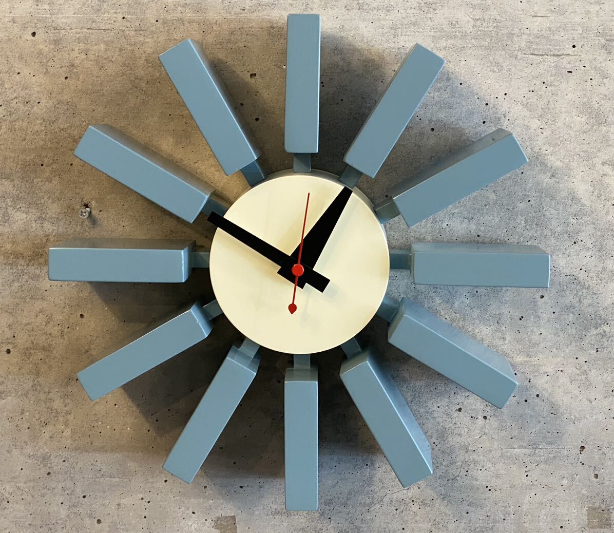 Block clock/ブロッククロック (検,ミッドセンチュリー,イームズ,ビンテージ,50's,60's,北欧,ハワードミラー,ACME,ビンテージクロック