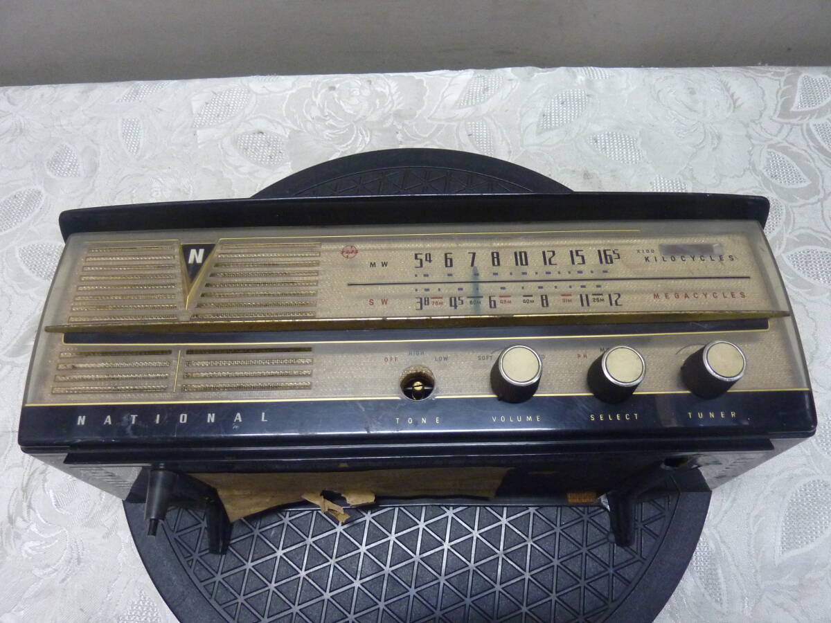 NATIONAL DX-435 2BAND SUPER ラジオ　部品取り
