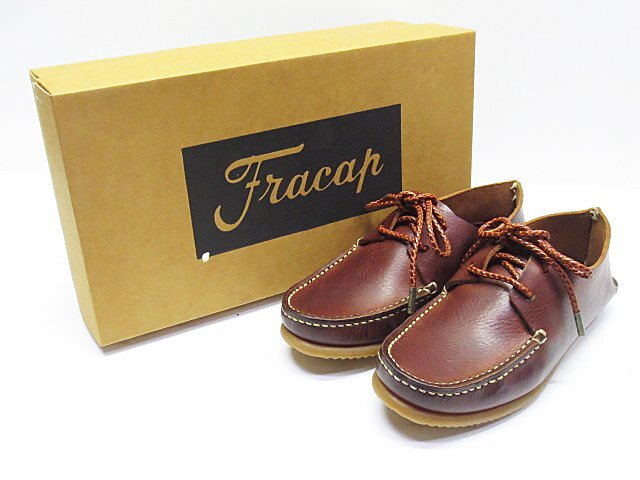 ∞ Fracap フラカップ レザーシューズ 革靴 Tubolare Basso 36 23.0～23.5cm ブラウン □H8